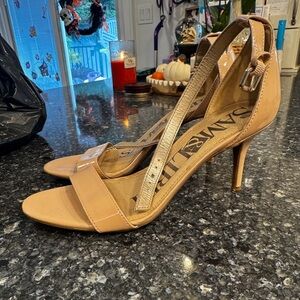Sam & Libby Tan Strappy Heels